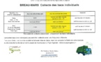 Mémo de rappel de tri et récap jour de collecte bacs jaunes et gris