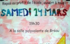 Repas du carnaval de l'école: samedi 14 mars Repas du carnaval de l'école: samedi 14 mars