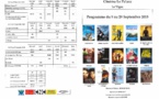 Programme du cinéma le Palace du 9 au 29 Septembre 2015