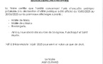 CERTIFICAT AFFICHAGE
