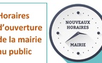 Jours et horaires d'ouverture Mairie au 1er Janvier 2026